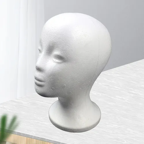 Modell Kopf langlebig sicher Display Hut Schaufenster puppe weibliche Schaum Schaufenster puppe Kopf