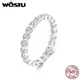 Wostu voller vvs1 Moissan ite Ehering für Frauen 0 7 Sterling silber ct zertifizierte Labor Diamant