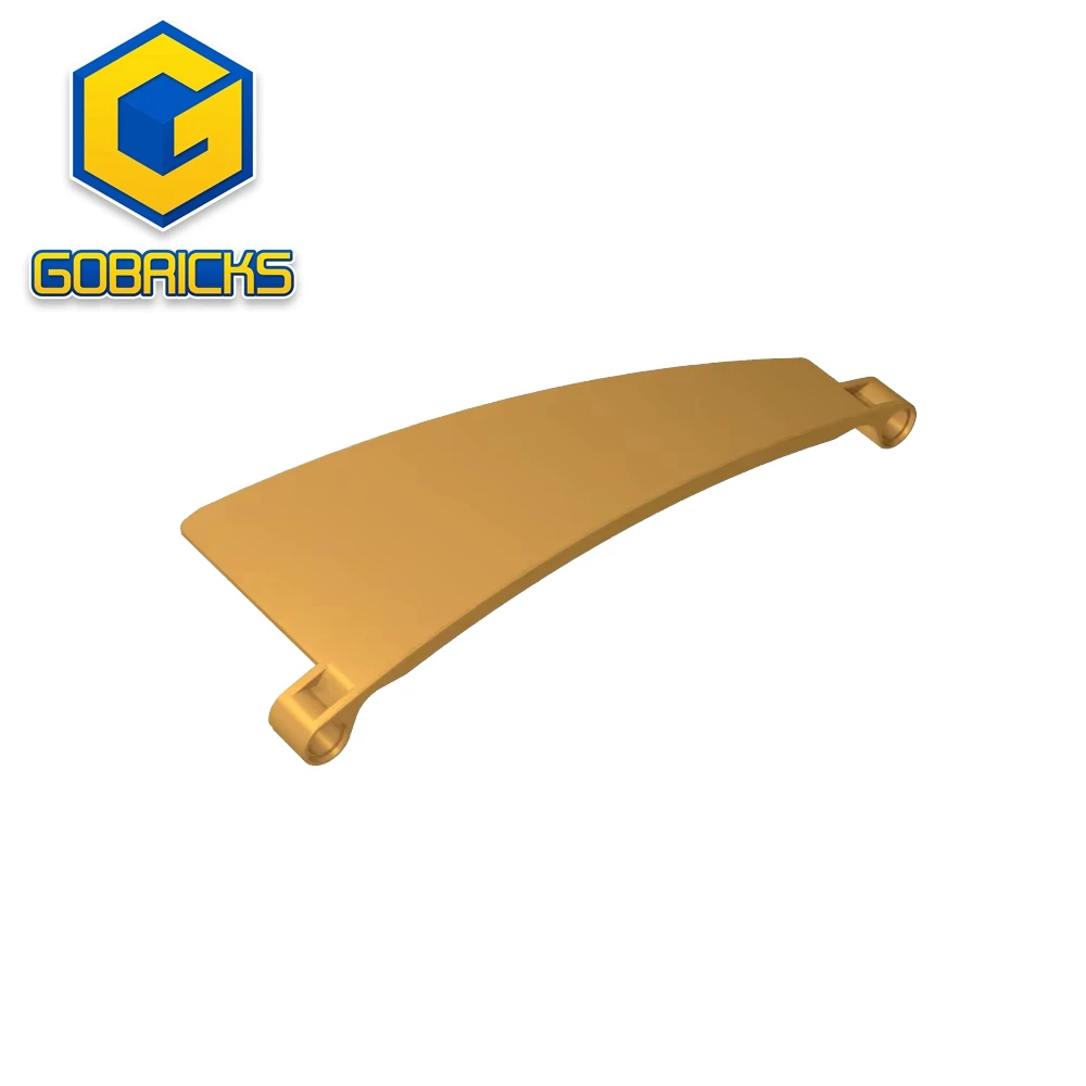 Gobricks GDS-M4571 Technik, gebogenes Panel # 50 5 x 13 konisch links, kompatibel mit Lego 67142, baut Bausteine zusammen Image