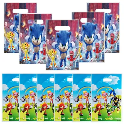 Sonic Geschenkt üte Anime Igel Geschenkt üten Cartoon Sonic Handtasche Kawaii Party Geschenkt üten