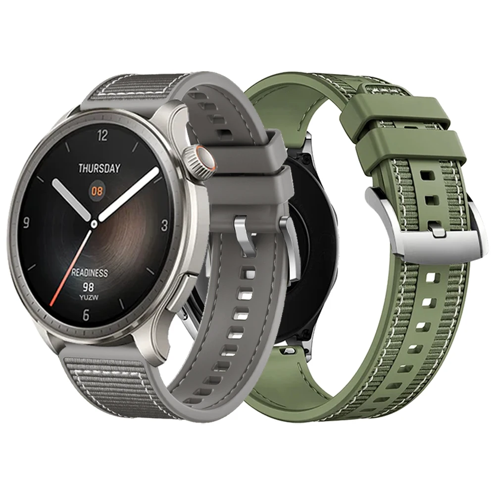Offizielle 22 mm Nylon-Geflechtbänder für Huami GTR 4 3 Pro 47 mm BIP 5 Armband für Huami AMAZFIT ACTIVE/BALANCE Sportband Composite Image
