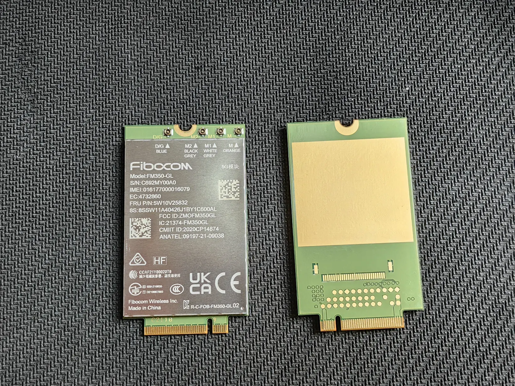 Fibocom FM350-GL 5g modul für thinkpad t14s gen 3 gen 4 x1 carbon 10. 11. x1 yoga 7. p1 gen 5 laptop 5 w10v25832 Image