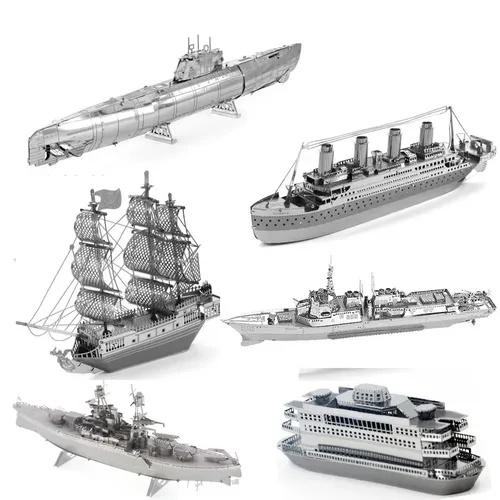 Kreuzfahrt 3d Metall Puzzle DIY Fähre Schiff Titanic montieren Modell Kit Lasers ch neiden