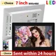 7 Zoll HD Digital Foto rahmen 800x480 LED Smart Electronic Fotoalbum LCD Foto rahmen MP3 MP4