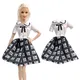 NEUE 1 Pcs Mode Kleid Für 1/6 Puppe Outfit Bogen Muster Uniformen Rock Party Kleidung Für Barbie