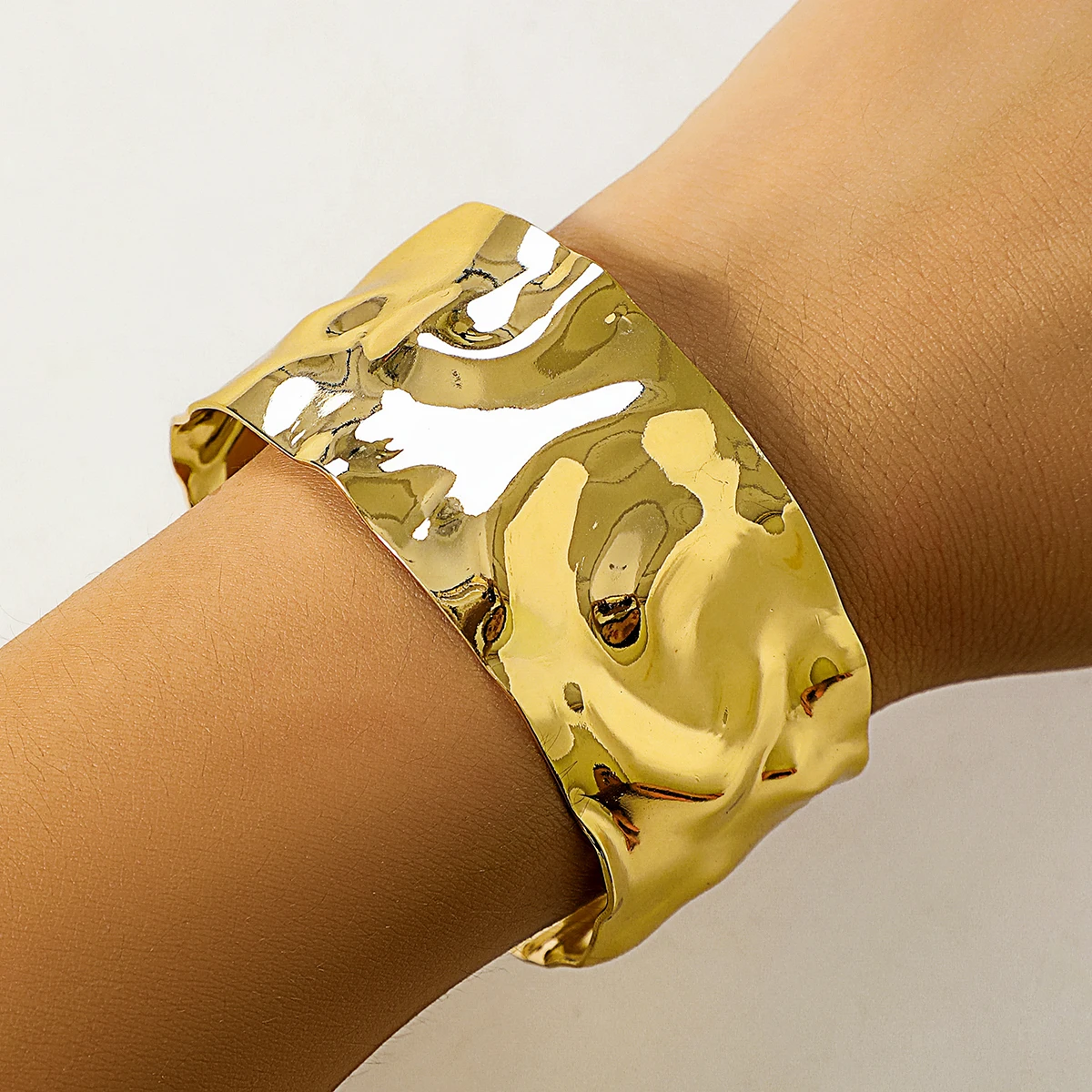 Punk Heavy Metal große klobige breite Manschette offenen Arm Armreifen Frauen ethnisch verstellbare Handgelenk Hand Armband Grunge Schmuck Steampunk Männer Image