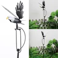 Magische Metall Windmühle Garten Windrad Garten Pfahl Adler Anti-Vogel Windmühle Vogels cheuche Eule