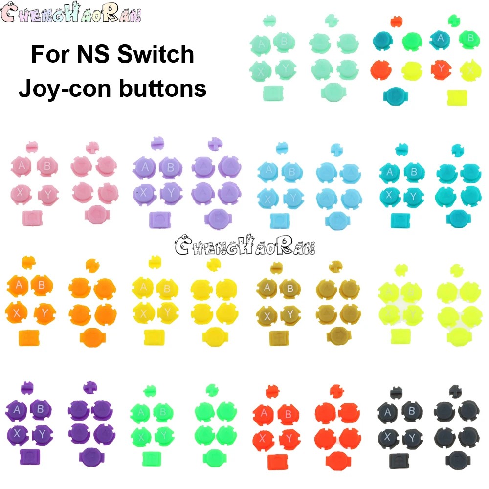 16 Farbe 1 Satz abxy Richtungs tasten Tasten Ersatz für Nintendo Switch Joy-Con rechts links Controller Joystick Thumbs tick analog Image