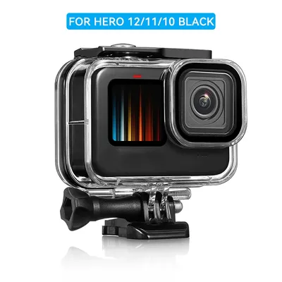 60M Wasserdichte Fall Für GoPro Hero 12 11 10 9 Schwarz Unterwasser Tauchen Gehäuse Abdeckung Go Pro Action Kamera schutzhülle Zubehör