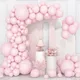 144 stücke Pastell rosa Luftballons Macaron rosa Ballon Girlande Bogen Kit Latex Luftballons