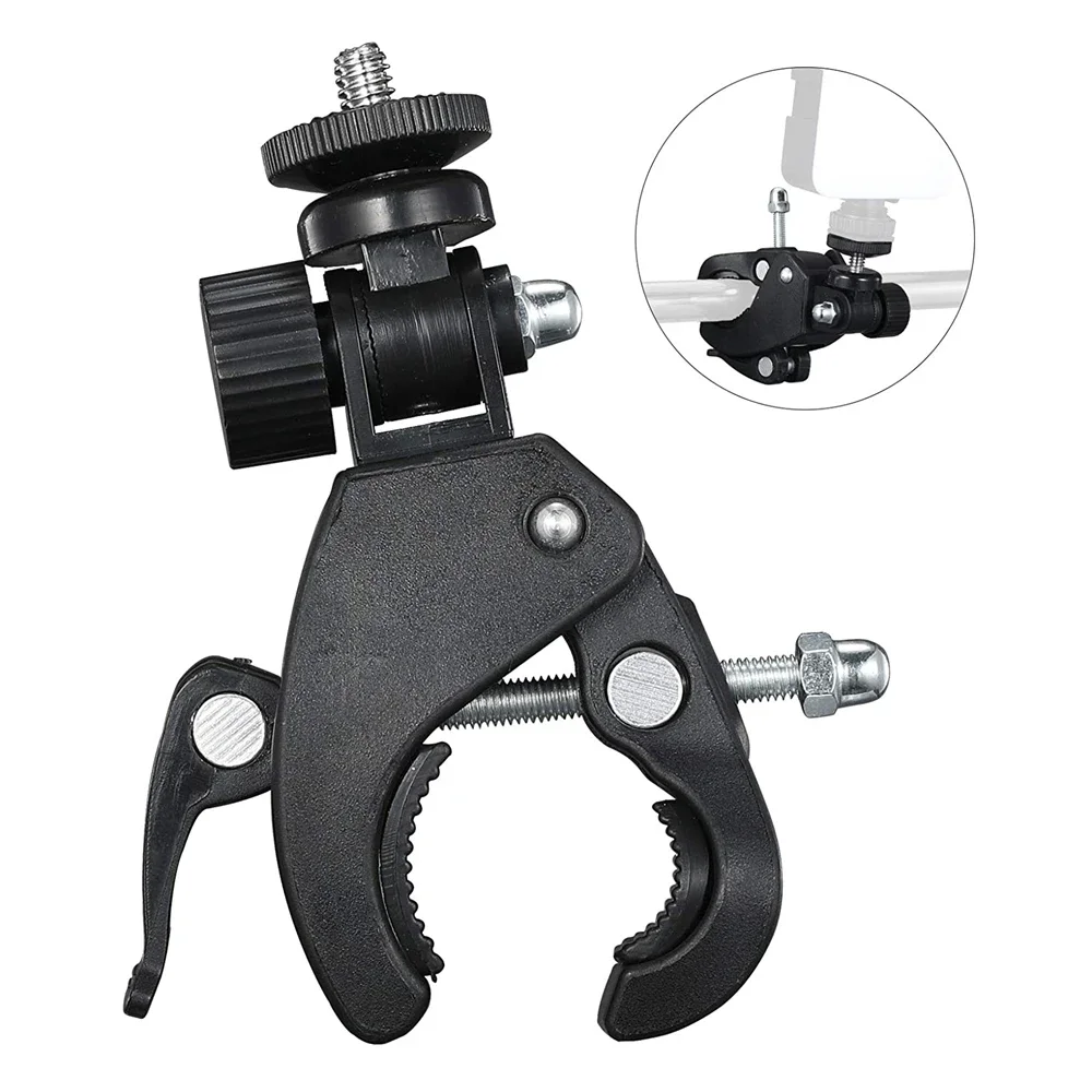 Super Clamp Fahrrad Fahrrad clip Kamera halterung Motorrad Lenker Lenker Stativ Adapter Action Kamera Teil für Gopro Held 12 Image