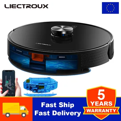 Liectroux X6 LDS Staubsaugerroboter, Laser Lidar Navigation, Nass- und Trockenkombination, 6500Pa Image