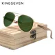 Kingseven hochwertige Holz legierung Rahmen Sonnenbrille für Männer Frauen UV400 Brille HD