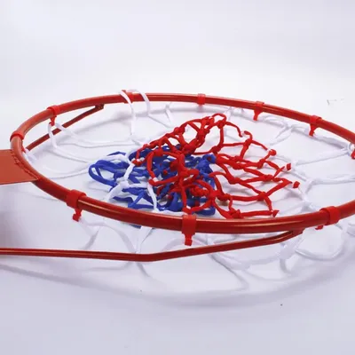 Fußball Ball 1Set 45cm Tragbare Wand Montiert Basketball All-wetter Beständig Hoop Ziele Rim und Net