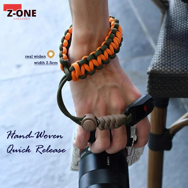 Neue Erweitern 2,5 cm Kamera Strap Quick Release Handgelenk Gürtel Armband Seil für Sony Canon M200 M6 M50 Nikon Z9 Leica fuji XT5 XS20 SLR Image