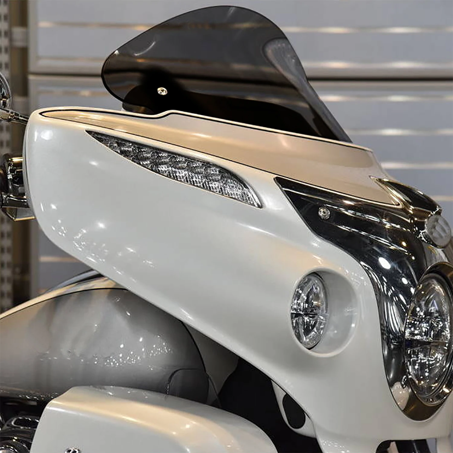 Panical Frontscheibe Windabweiser Spoiler für Indian Roadmaster Chieftain Dark Horse 2014–2025, PC, gehärtet, beschlagfrei Image