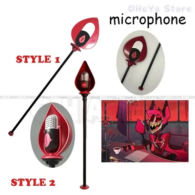 Hasbin Cos Hotel Alastor Cosplay Perücke Kopfbedeckung Gläser Cos Alastor Haar Requisiten Halloween Image