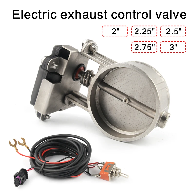 Elektrische Exhaust Control Valve2 "/2.25"/2.5 "/2.75"/3 "Exhaust Control Ventil-niedrigen Druck Für Auspuff Catback Fallrohr Image