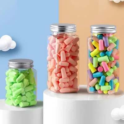 Kugel schaum Ohr stöpsel Anti-Lärmschutz Schlaf Ohr stöpsel Mulit color Image