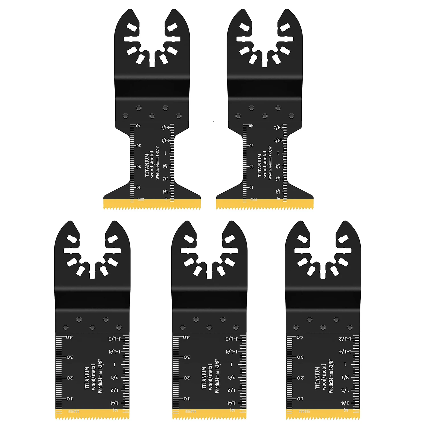 Schneiden von Metall, Stahlnägeln, Schrauben, Hartmetall-Zahnblättern, oszillierende Sägeblätter, 5 Stück, Multitool-Zubehör für oszillierende Werkzeuge Image