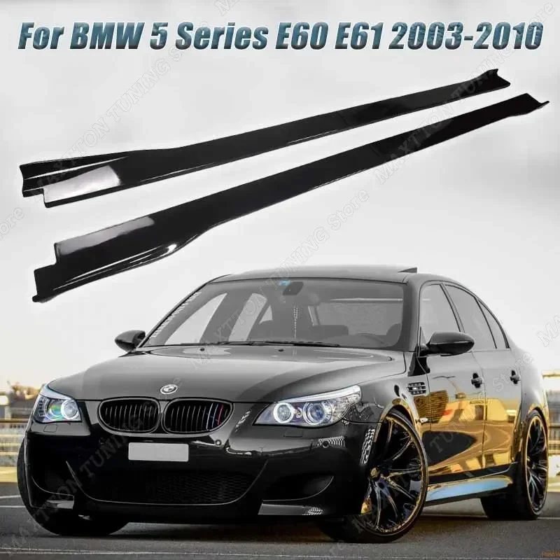 Auto-Seitenschweller-Verlängerung, Kippplatten-Lippen-Kits für BMW 5er E60 E61 525i 530i 530d 535d 540i 550i 2003–2010, Zubehör Image