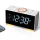 Wecker Radio 1.4 "weiße LED-Anzeige Uhr mit Bluetooth FM Radio Dual Alarm Schlaf Timer Schlummer