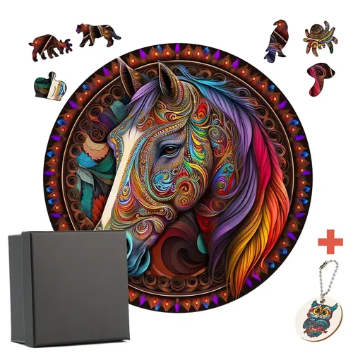 Pferde bär Waschbär Holz puzzle kreative Vielfalt von speziellen Formen kreative Geschenke für