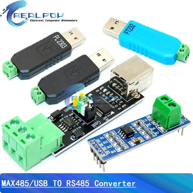 USB 2.0 zu TTL RS485 Serieller Konverter-Adapter FTDI-Modul FT232RL Doppelfunktionsschutz TTL Turn RS-485 MAX485 RS485 Image
