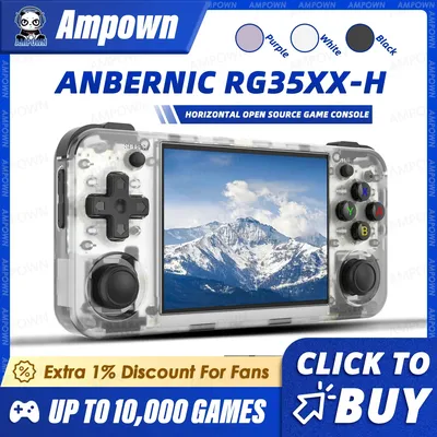 ANBERNIC RG35XX H Handheld Spielkonsole 3,5''IPS Bildschirm HDMI Ausgang Linux System RG35XXH Retro Image