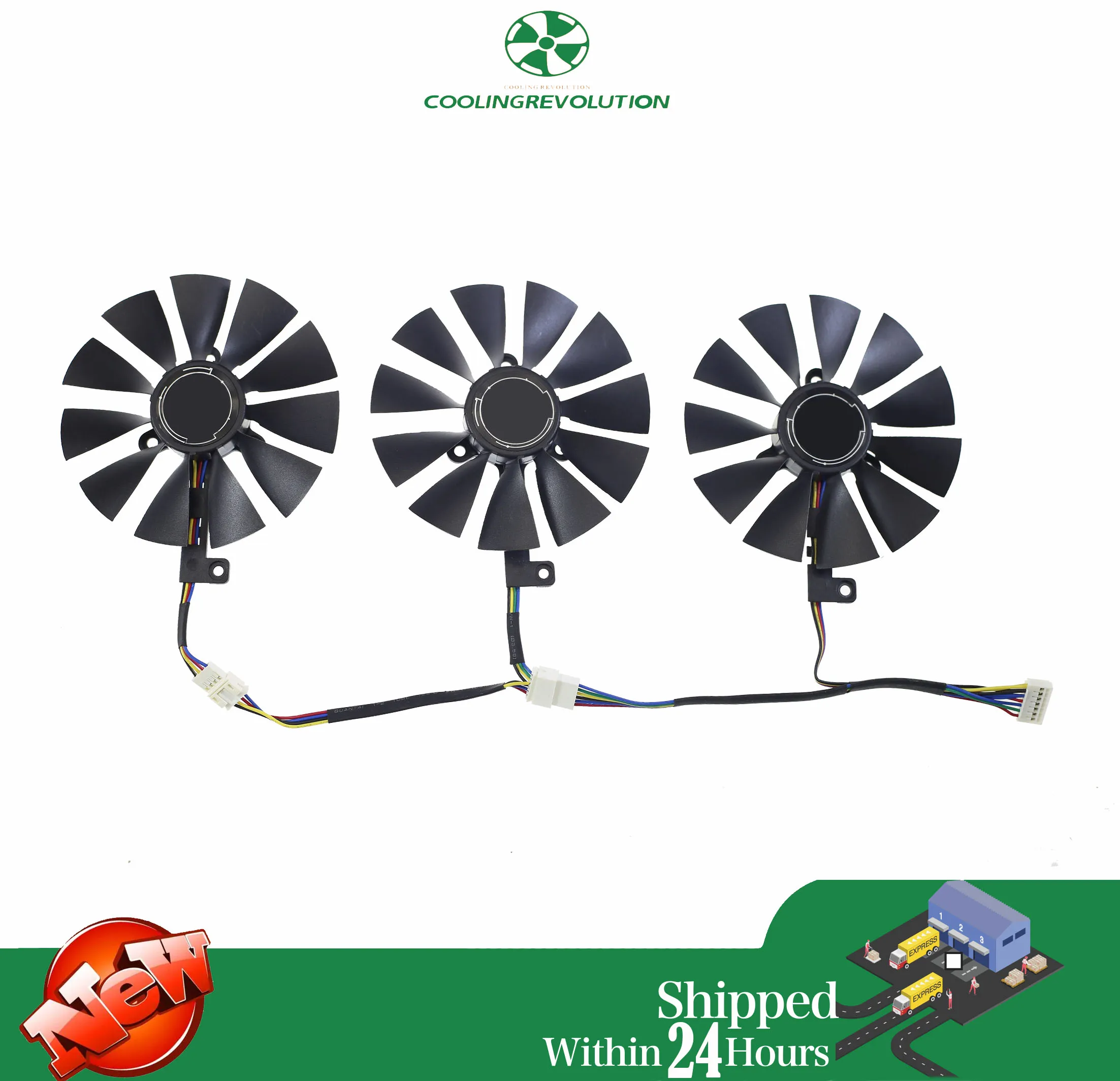 FDC10U12S9-C FDC10H12S9C Größe 87 mm 3 Löcher für ASUS ROG STRIX RTX 2070 O8G GAMING Grafikkarten-Lüfter Image