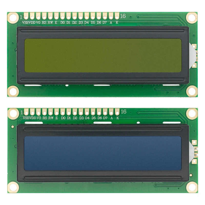 LCD1602 Mit I2C-Modul Blau/Gelb Grüner Bildschirm 16x2 Zeichen LCD-Display PCF8574T PCF8574 IIC I2C-Schnittstelle 5V Image