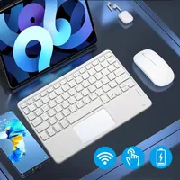 Drahtlose Tastatur Bluetooth-kompatible Tastatur wiederauf ladbare 10-Zoll-Touchpad-Tastaturen für