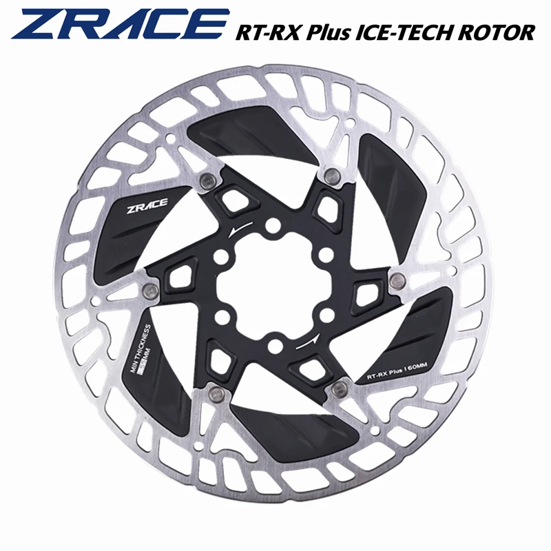ZRACE RT-RX Plus ICE-TECH 6-Schrauben-Scheibenrotor, ultraleichter schwimmender Rotor mit starker Wärmeableitung, 160 mm. Straßenscheibenbremse Image