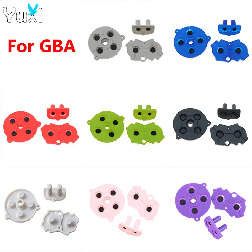 Yuxi Gummi leitfähige Knöpfe ein b d Pad Ersatzteil für Gameboy Advance GBA Silikon Start Select Tastatur Image