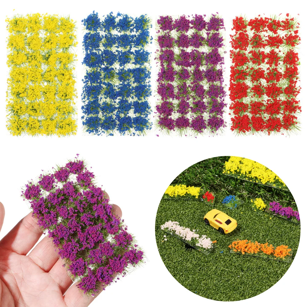 28 teile/schachtel Modells zene Simulation Gelände produktion Blumen cluster Mini Mikro landschaft wilde Miniatur Gras Spiel Sandbox Image