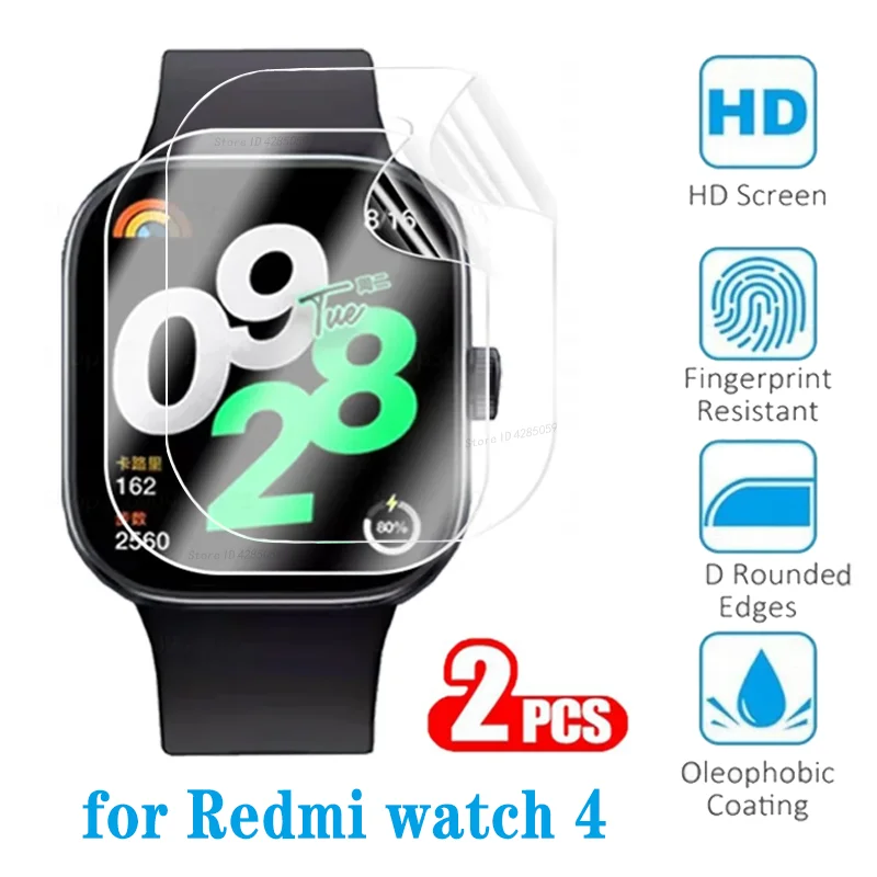 Schutz folie für Xiaomi Redmi Watch 4 Displays chutz folie Anti-Kratz-Folie für Redmi Watch aktives Ersatz zubehör Image