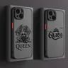 Rockband Logo die Königin Handy hülle für Apple iPhone 15 14 13 12 11 xs Mini Pro Max 8 7 xr x matt