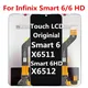 6.6 "Original für Infinix Smart 6 HD x6512 LCD-Display Touchscreen für Smart 6 x6511 LCD Ersatz