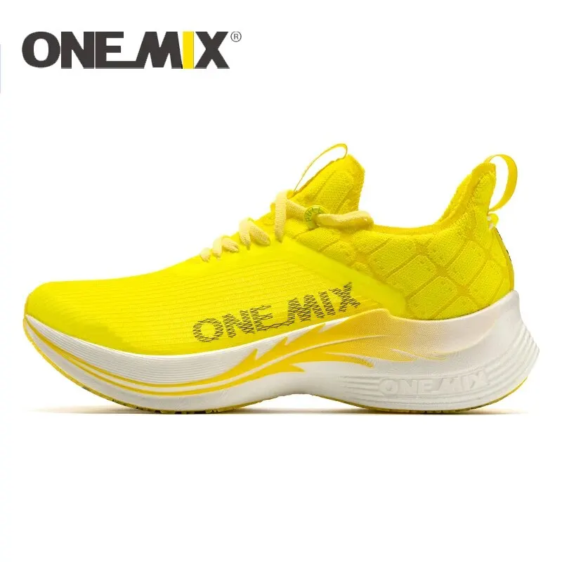 Onemix Carbon platte Marathon lauf Renn schuhe Profession elle stabile Unterstützung Schock entlastung ultraleichte Rebound-Sportschuhe