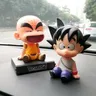 Anime Dragon Ball Z Super Saiyan Goku Kuririn Kopfsc hütteln PVC Action figur Spielzeug Modell