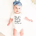 Tiny Casual Sommer 2020 Weiß Meine Tante Sagt ICH bin Perfekte Brief Drucken Newborn Bodys Sommer