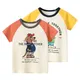 Cartoon Bär T-Shirt Jungen Sommer Kinder Kurzarm Baumwolle Top Dinosaurier Print T-Shirt Kinder