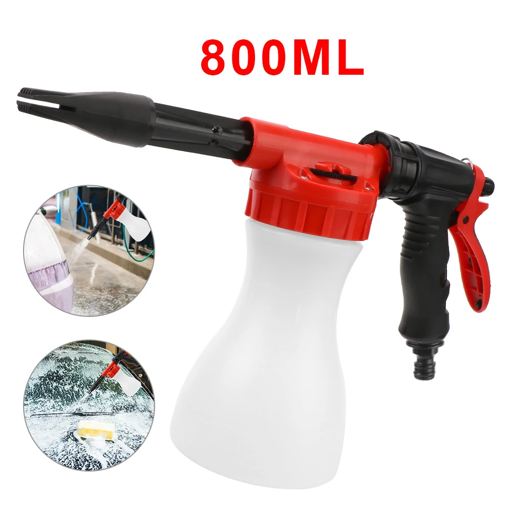 Reinigung Waschen Werkzeug Schaum Waschen Pistole Seife Shampoo Sprayer Universal Schnee Schäumer Lanze Düse Auto Zubehör 800 ml Auto waschmaschine Image