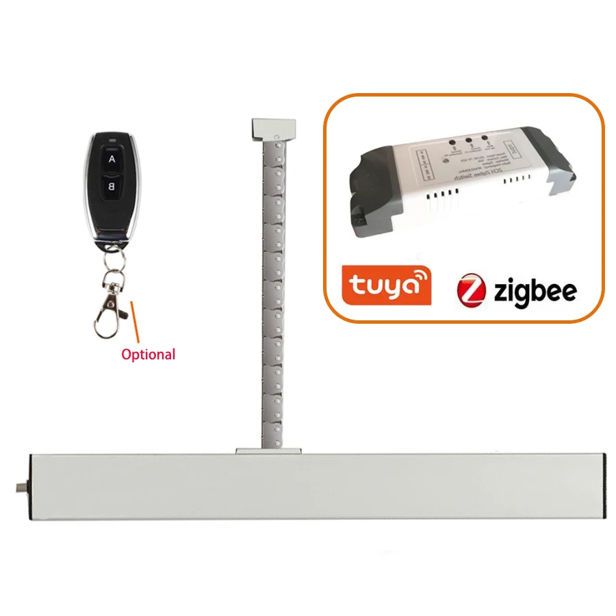 Automatischer Oberlichtschieber, elektrischer Schaukelfensteröffner, Entlüftungsschlitze, Kettenmotor, Tuya Zigbee-Modul, optionale RF-Fernbedienung Image
