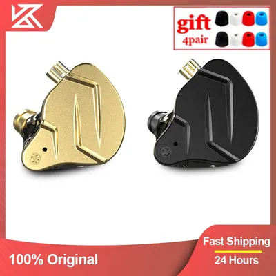 KZ ZSN Pro X Metall Kopfhörer 1BA + 1DD Hybrid technologie HIFI In Ear Monitor Kopfhörer Bass Ohrhörer Sport Noise Cancelling Headset Image