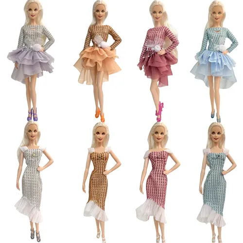 NK 1x Puppe Ballett Kleid Für Barbie Puppe Mode Party Rock Puppenhaus Tanzen Kleidung Für 1/6 BJD FR
