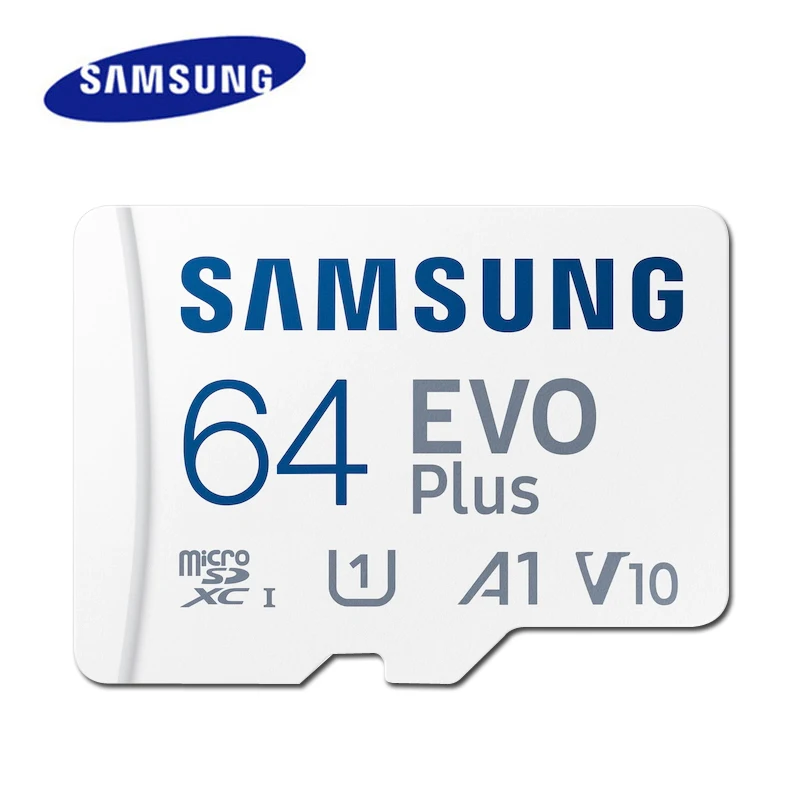 SAMSUNG EVOPlus 64 GB U1 V10 A1/128 GB 256 GB 512 GB U3 V30 A2 MicroSD-Speicher TF-Karte microSDXC UHS-I C10 Lesegeschwindigkeit bis zu 160 MB/s Image