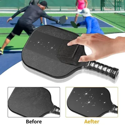 1pc Kratzer Reiniger Radiergummi Pickle ball Paddel Radiergummi Kohle faser Pickle ball Schläger Reiniger sichere Paddel Staub Schmutz entferner Werkzeuge Image