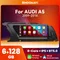 AI Stimme Drahtlose Carplay Auto Radio Player Für Audi A5 2009-2016 Android 14 WIFI 4G SIM BT 8GB 128GB GPS Navi Touch Stereo IPS