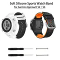 Für garmin approach s2/s4 sport uhr armband zweifarbiges silikon ersatz armband für anflug s2/s4 gps